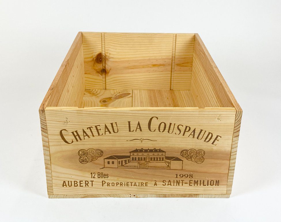 HN2910-dezes-ir-dezutes-buteliams-2 Medinė dėžė 12-ai vyno butelių „Château La Couspaude” 50,5×33,5×17,5 cm
