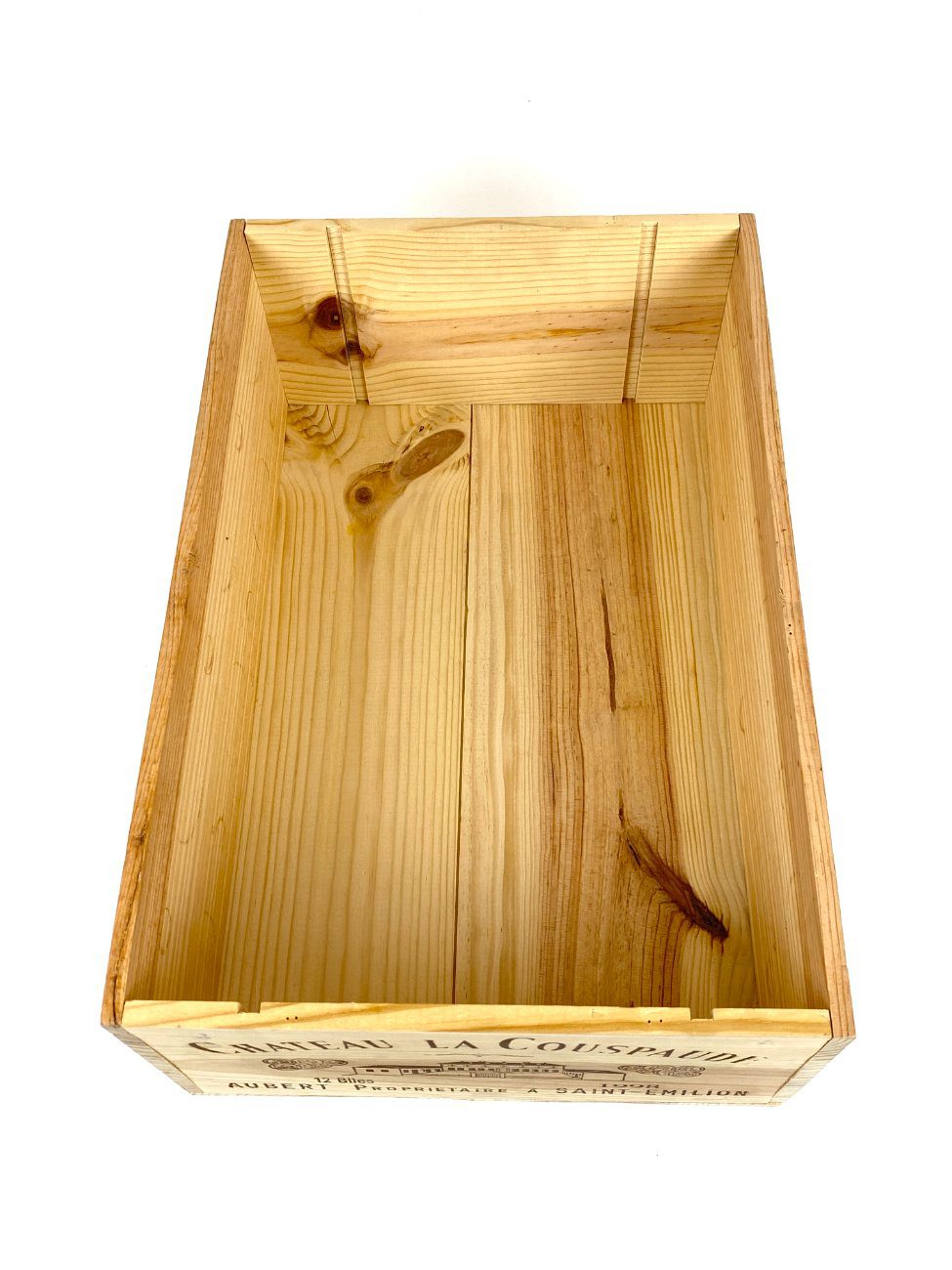 HN2910-dezes-ir-dezutes-buteliams-6 Medinė dėžė 12-ai vyno butelių „Château La Couspaude” 50,5×33,5×17,5 cm