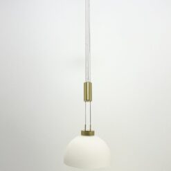 Fischer & Honsel GmbH pakabinamas reguliuojamo aukščio LED šviestuvas stikliniu gaubtu 25x25x107(+73) cm
