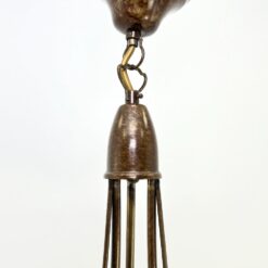 Pakabinamas Bonalux Kalthoff metalinis trijų šakų šviestuvas stikliniais gaubtais 50x50x70 cm