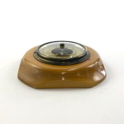 Vokiškas vintažinis „Lufft” pakabinamas barometras mediniame rėme 4×13,5×13,5 cm