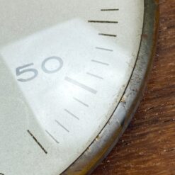 Vokiška vintažinė „Moco” pakabinama meteorologinė stotelė: higrometras, barometras ir termometras mediniame rėme 3,5x31x12,5 cm