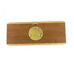 Vokiška vintažinė „Moco” pakabinama meteorologinė stotelė: higrometras, barometras ir termometras mediniame rėme 3,5x31x12,5 cm