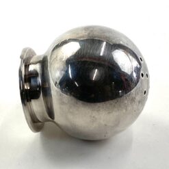 Prancūziška Maison Ercuis bumbulo formos sidabruoto metalo prieskoninė 7x7x7,5 cm