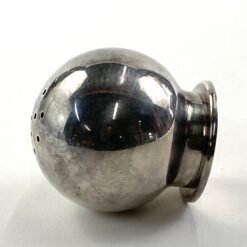 Prancūziška Maison Ercuis bumbulo formos sidabruoto metalo prieskoninė 7x7x7,5 cm