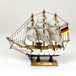 Dekoratyvinis vokiško laivo Gorch Fock modeliukas 17x5x15 cm