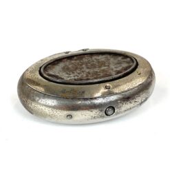 Ovali metalinė dėžutė 7,5x10x3 cm