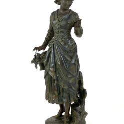 Moters statula iš cinko „Belle Fermière” 16x20x46 cm