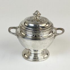 Prancūziška Gallia by Christofle sidabruoto metalo cukrinė 10×13,5×12 cm
