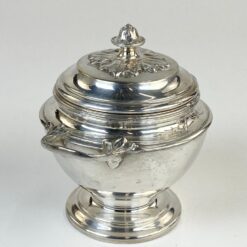 Prancūziška Gallia by Christofle sidabruoto metalo cukrinė 10×13,5×12 cm