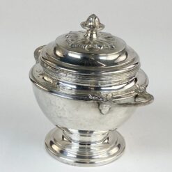Prancūziška Gallia by Christofle sidabruoto metalo cukrinė 10×13,5×12 cm