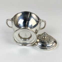 Prancūziška Gallia by Christofle sidabruoto metalo cukrinė 10×13,5×12 cm