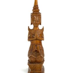 Medinė tajų mitologinio angelo Thepphanom statula 12x9x43 cm