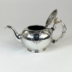 Angliškas John Turton & Co sidabruoto metalo arbatinukas 1000 ml 14x29x14 cm