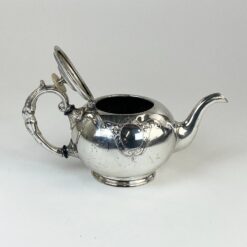 Angliškas John Turton & Co sidabruoto metalo arbatinukas 1000 ml 14x29x14 cm