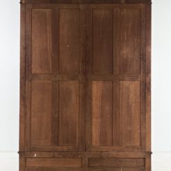 Ąžuolinė rokoko stiliaus dviejų durų spinta su veidrodžiais ir stalčiais 67x154x231 cm