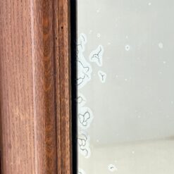 Ąžuolinė rokoko stiliaus dviejų durų spinta su veidrodžiais ir stalčiais 67x154x231 cm