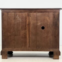 Tamsiai ruda ąžuolo masyvo dviejų durų komoda 52×111,5×90 cm