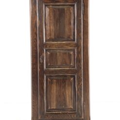 Tamsiai ruda siaura ąžuolo masyvo vienų durų spinta 52x77x169 cm