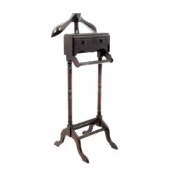 Pastatoma raudonmedžio kabykla kostiumui su stalčiukais 49x53x121 cm