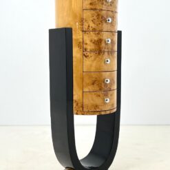 Art Deco stiliaus siaura šešių stalčių komoda 43x45x126 cm
