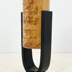 Art Deco stiliaus siaura šešių stalčių komoda 43x45x126 cm