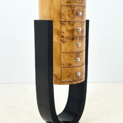 Art Deco stiliaus siaura šešių stalčių komoda 43x45x126 cm
