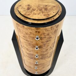 Art Deco stiliaus siaura šešių stalčių komoda 43x45x126 cm