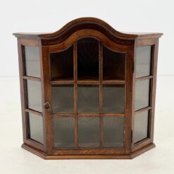 Pakabinama ąžuolinė spintelė su stiklu 16x72x66 cm