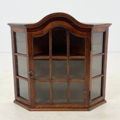 Pakabinama ąžuolinė spintelė su stiklu 16x72x66 cm