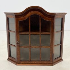 Pakabinama ąžuolinė spintelė su stiklu 16x72x66 cm
