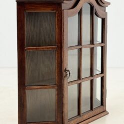 Pakabinama ąžuolinė spintelė su stiklu 16x72x66 cm
