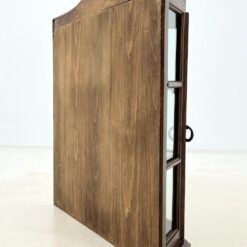 Pakabinama ąžuolinė spintelė su stiklu 16x72x66 cm