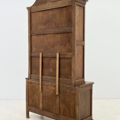 Ąžuolinis drožinėtas dviejų dalių bufetas 39x109x208 cm