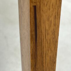 Ąžuolinis kosmetinis penkių stalčių stalas su veidrodžiu 48x125x160 cm