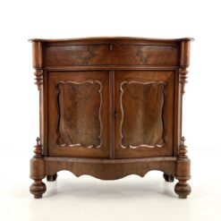 Medinė dviejų durų ir vieno stalčiaus komoda su raudonmedžio lukštu 48x103x99 cm