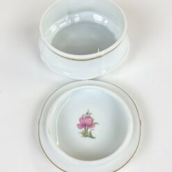 Prancūziška porcelianinė Leclair Limoges dėžutė 9x9x5 cm