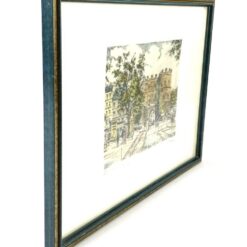 Spalvotas grafikos darbas Köln Hohencentre mediniame rėme su stiklu 1,5x37x27 cm