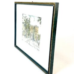 Spalvotas grafikos darbas Köln Hohencentre mediniame rėme su stiklu 1,5x37x27 cm
