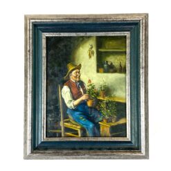 Hermann Armin von Kern darbo "The Gardener" reprodukcija mediniame rėme 4x31x36 cm