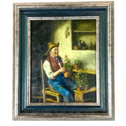 Hermann Armin von Kern darbo „The Gardener” reprodukcija mediniame rėme 4x31x36 cm